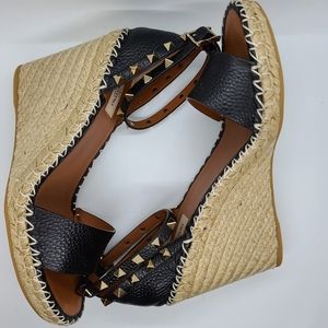 Valentino Rockstud Wedges Size 40, BNIB
